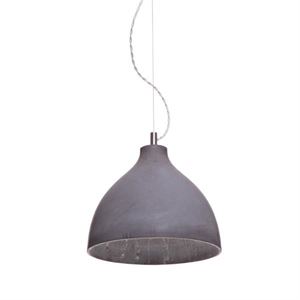 decode Heavy Light Pendant H1 Dark Concrete w. White Textile Cord
