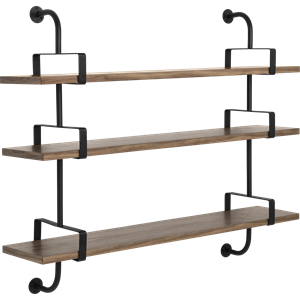 GUBI Démon Shelf L155 cm 3 Shelves American Walnut