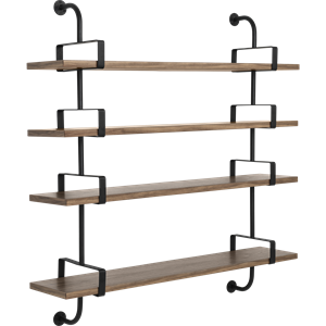 GUBI Démon Shelf L155 cm 4 Shelves American Walnut