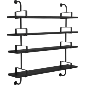 GUBI Démon Shelf L155 cm 4 Shelves Black Ash