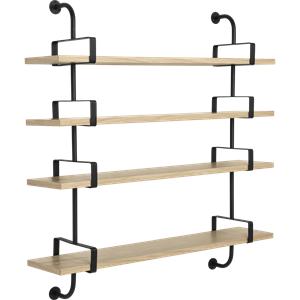 GUBI Démon Shelf L155 cm 4 Shelves Oak