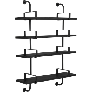 GUBI Démon Shelf L95 cm 4 Shelves Black Ash