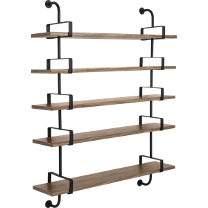 GUBI Démon Shelf L155 cm 5 Shelves American Walnut