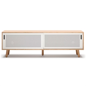 Department Ray TV-taso 180 cm Tammi/valkoinen