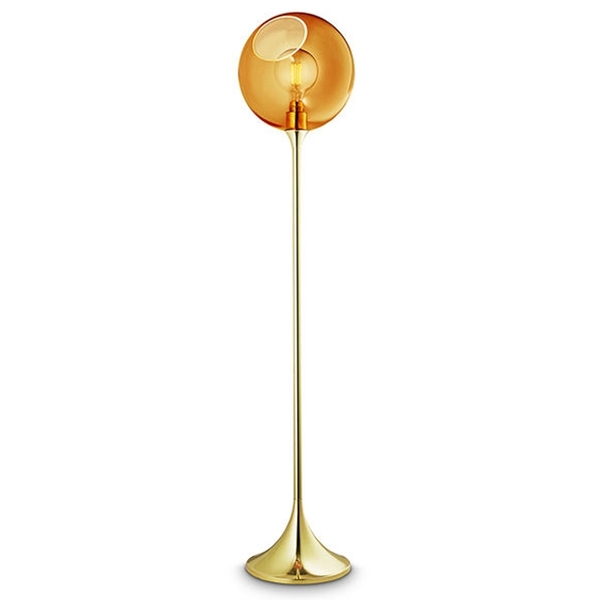 amber floor lamp