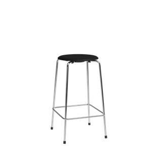 Fritz Hansen High Dot Bar Stool H65 4-leg Chrome/ Ash Wood