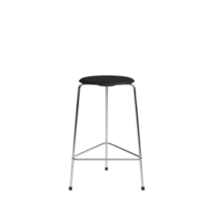 Fritz Hansen High Dot Bar Stool H65 3-leg Chrome/ Black Ash