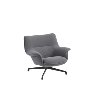 Muuto Doze Nojatuoli Low Back Ocean 80/Anthracite Black