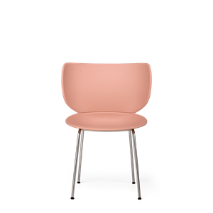 Moooi Hana Dining Chair Unupholstered Set of 2 Dusty Pink/ Chrome