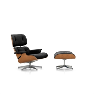 Vitra Eames -nojatuoli Rahilla, Kirsikkapuu/66 Nero/alumiini
