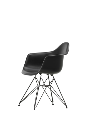 Vitra Eames Muovinen DAR-ruokailutuoli RE Deep Black/Black