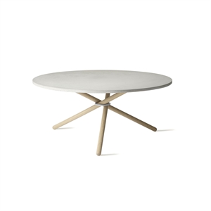 Eberhart Edda Coffee Table Ø105 Light Concrete/Light Oak