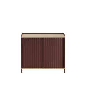 Muuto Enfold Cabinet 100x45 Oak/Deep Red