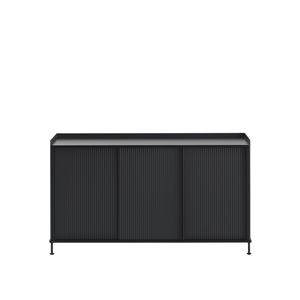 Muuto Enfold Cabinet 148x45 Black/ Anthracite Black