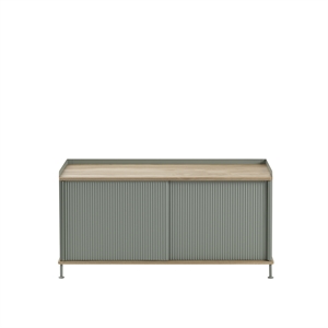 Muuto Enfold Sideboard Low Oak/Dusty Green