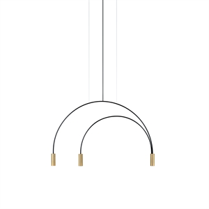 Estiluz Volta 3 Riipus 3000K Musta/satiinikulta