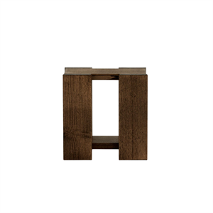 Rye Sleep Etagere -sivupöytä, keskikokoinen, savutammi