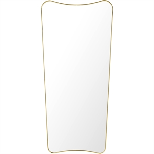 GUBI FA 33 Wall Mirror 70 x 146 cm Polished Brass