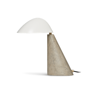 Fredericia Furniture Fellow Pöytävalaisin Limestone/valkoinen