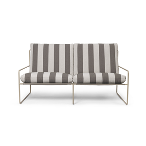 Ferm Living Desert 2 Istuttava Sohva Stripe Cashmere/Suklaa