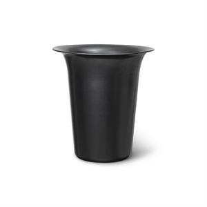 Ferm Living Spun Alu Wastebasket High Black-coloured Aluminum