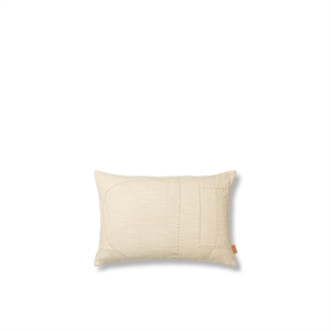 Ferm Living Darn Cushion Suorakaiteen Muotoinen 40x60 cm Natural