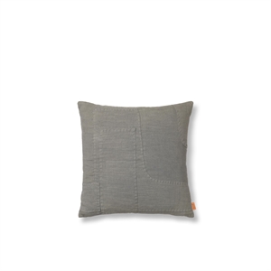 Ferm Living Darn Cushion 50x50 cm Siniharmaa