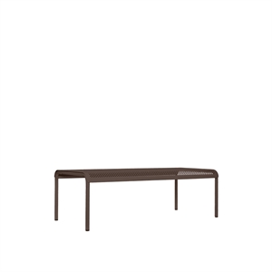Ferm Living Dapple -puutarhapöytä, Matala, 114x57, Tumma Suklaa