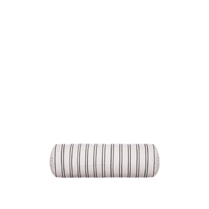 Ferm Living Twill Bolster -tyyny, Luonnonvalkoinen/musta