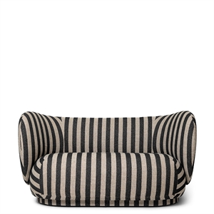 Ferm Living Rico Sofa 2 Seater Louisiana Sand/ Black