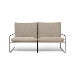 Ferm Living Desert 2-Seater Sofa Dark Sand/ Black