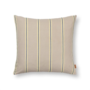 Ferm Living Grand Cushion Oyster/sitruuna/kirkkaansininen