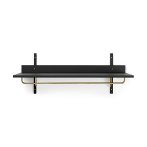 Ferm Living Sector Shelf Black Ash/Brass