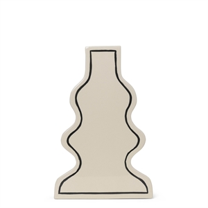 Ferm Living Paste Curvy Vase Off-white