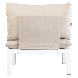Fiam Domino Metallinen Selkänojan/Käsinnojan Osa Beige