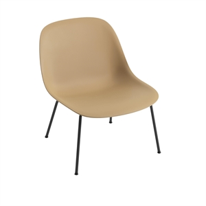 Muuto Fiber Armchair w. Tube Base Ocher/Black