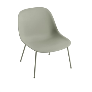 Muuto Fiber Armchair w. Tube Base Dusty Green/ Dusty Green