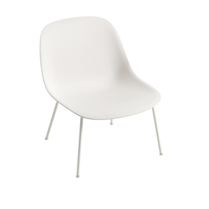 Muuto Fiber Armchair w. Tube Base Natural White/ White