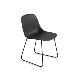 Muuto Fiber Dining Chair w. Sled Base Black