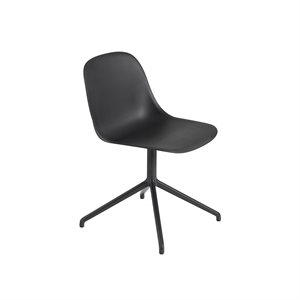 Muuto Fiber Dining Chair w. Swivel Base Black