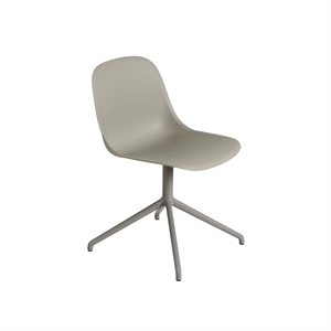 Muuto Fiber Dining Chair w. Swivel Base Gray