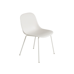 Muuto Fiber Dining Chair w. Tube Base White