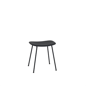 Muuto Fiber Stool w. Tube Base Black