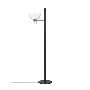 Flos Nocturne F1 -kulhomainen Lattiavalaisin, Musta