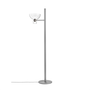 Flos Nocturne F1 -kulhomainen Lattiavalaisin, Hopea