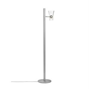 Flos Nocturne F1 Kartiomainen Lattiavalaisin, Hopea