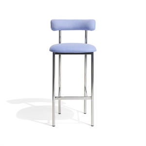 Møbel Copenhagen Font Bar Stool 75 cm Divina 676/Polished Steel Frame