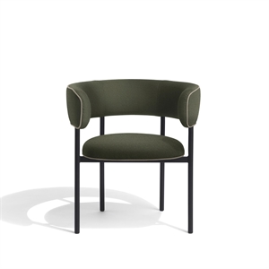 Møbel Copenhagen Font Dining Chair with Armrests Vidar 972 and Vidar 0222/ Black Frame