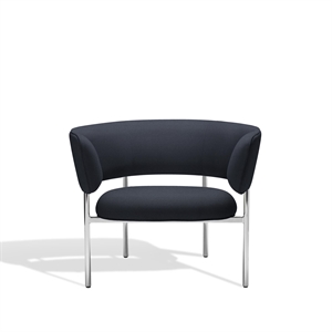 Møbel Copenhagen Font Armchair with Armrests Vidar 0786/Polished Steel Frame