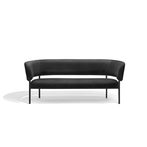 Møbel Copenhagen Font Sofa Dunes Anthracite Leather/ Black Frame